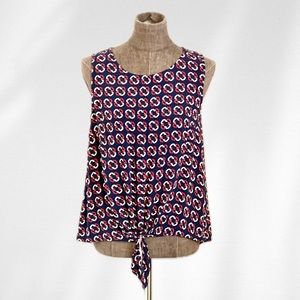 🩶 Liz Claiborne Tie Front Blouse M